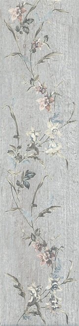 Керамогранит Kerama Marazzi SG401800N Кантри Шик серый декорированный 9,9x40,2