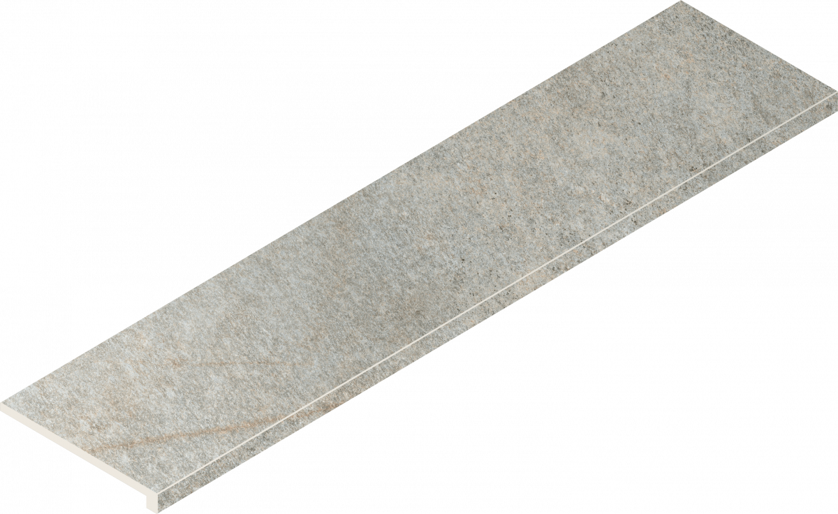 Ступень Италон Магма Сильвер угловая правая 620070003017 серый 33x120