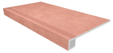 Комплект Estima SR05 Spectrum Salmon (Ступень 33x120 непол. прямоугол. бортик с насечками + Подступенок 14,5x120)