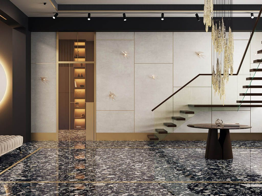 Керамогранит Kerama Marazzi DD070600R Конкрит желтый матовый обрезной 119.5x320
