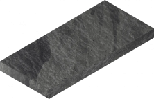 Ступень Italon Материя X2 Титанио 120 угловая левая 620070002848 черный 33x120