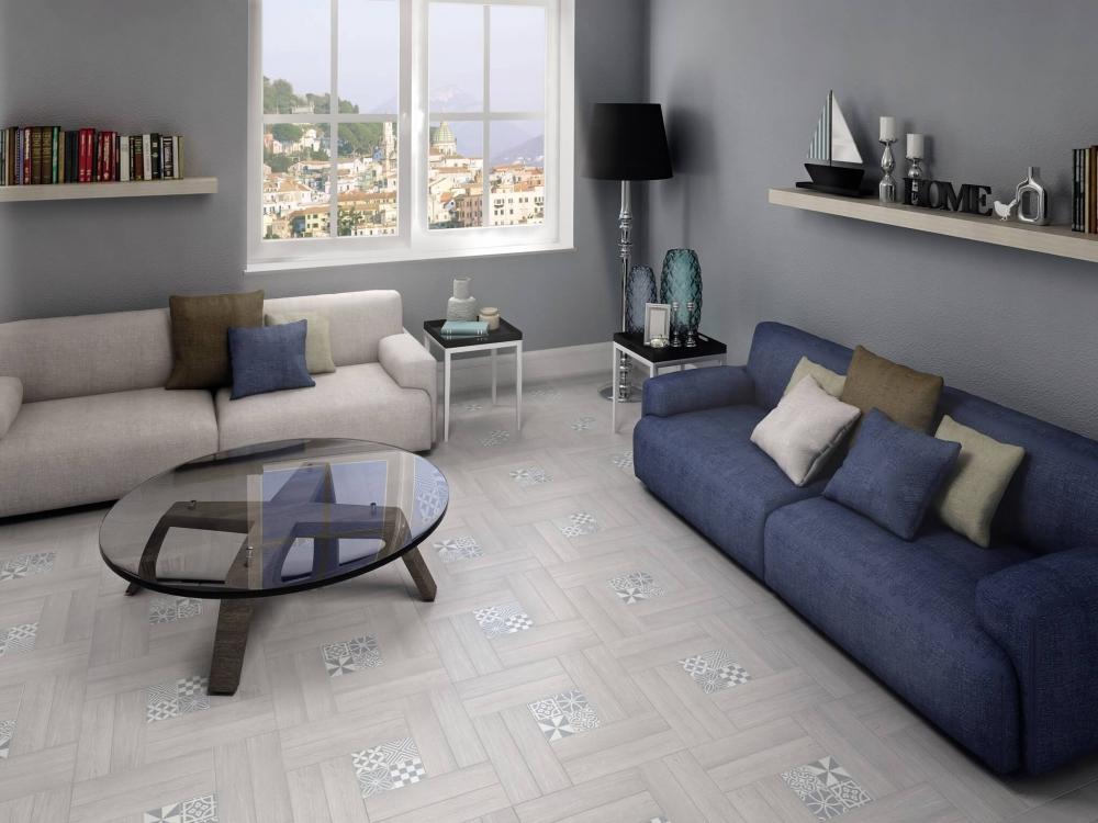 Вставка Kerama Marazzi Амальфи орнамент коричневый 9.8x9.8 STG\A407\1266H