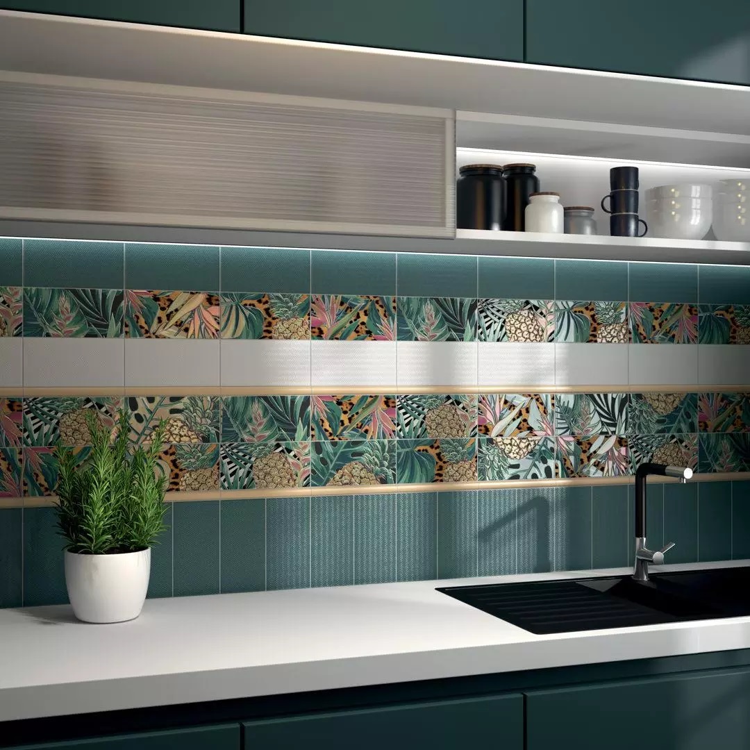 Керамическая плитка Kerama Marazzi Пальмейра белый матовый 9.9x20 19074