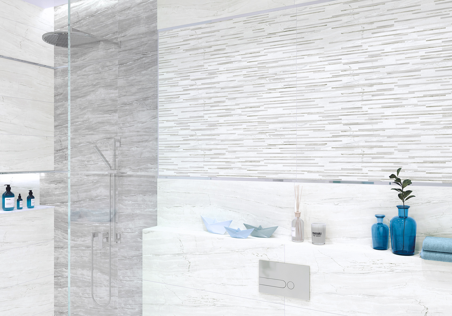 Керамическая плитка Alma Ceramica Сингапур TWU93SGP77R серый 30x90