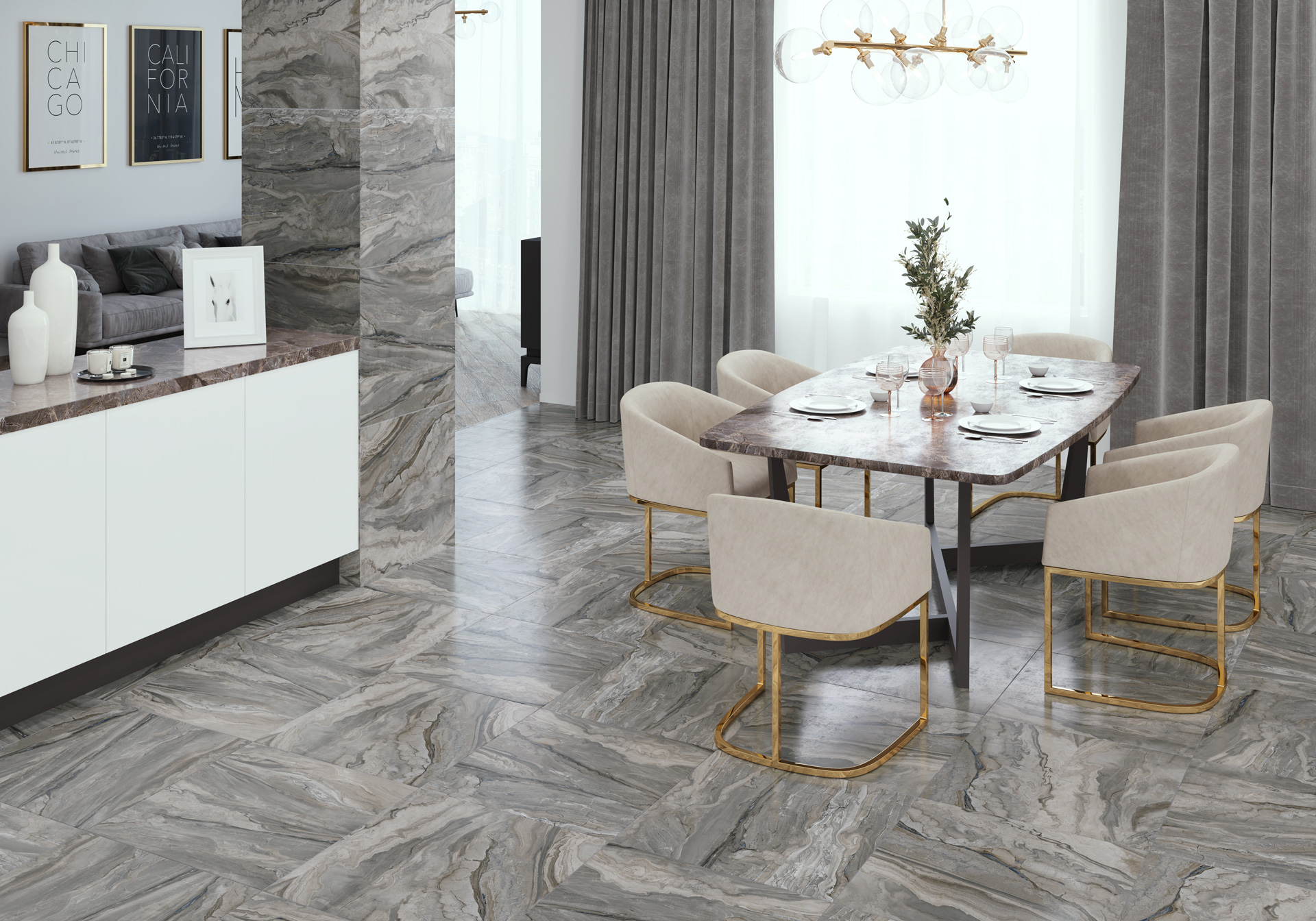 Керамическая плитка Alma Ceramica Аркадия TWU09ARC707 серый 24.9x50
