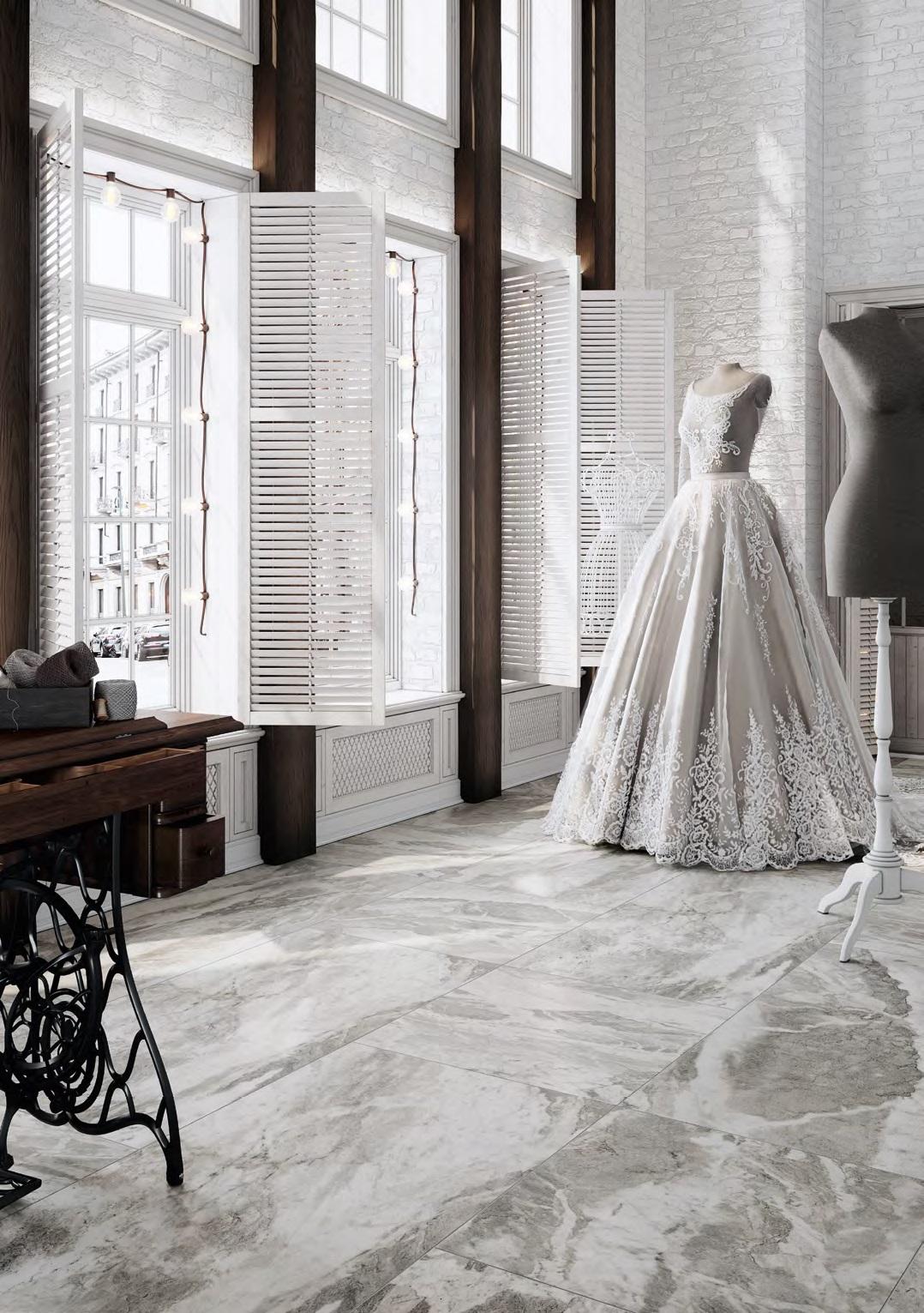 Ступень клееная DL503120R\GCF Альбино серый обрезной 33x119.5