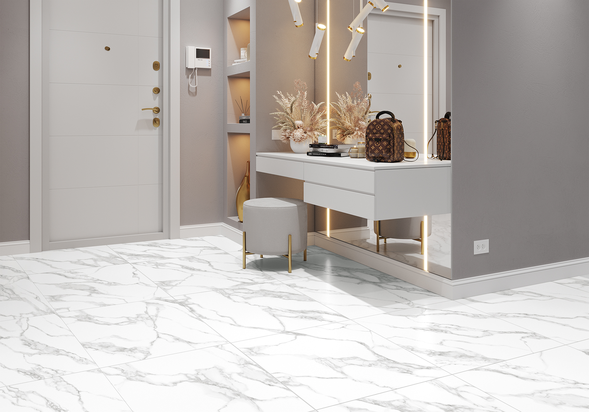 Керамогранит Alma Ceramica Имола GFA57IML07R белый 57x57