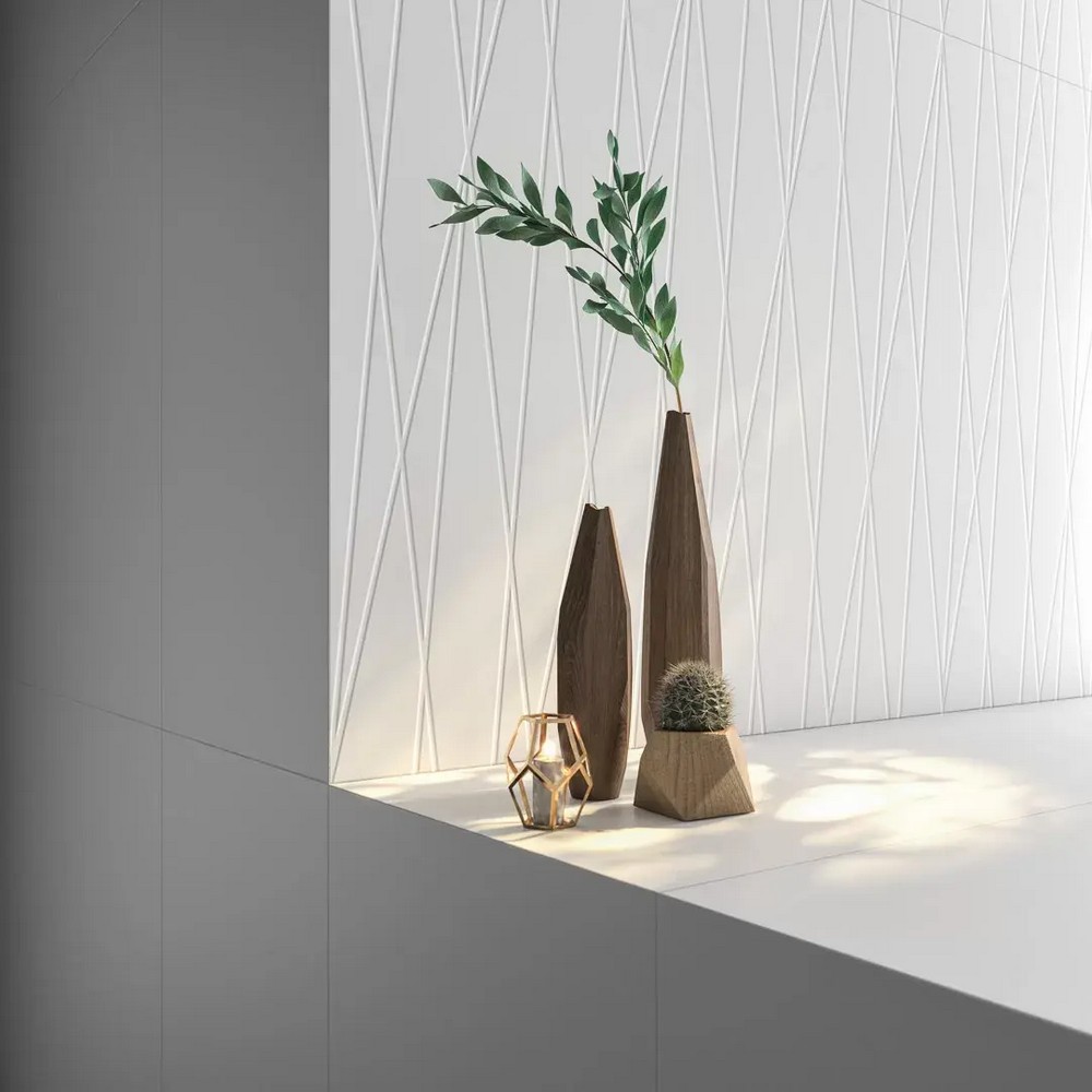 Керамическая плитка Kerama Marazzi KM6012B0031R Танжер 2 белый матовый структура обрезной 60x119.5