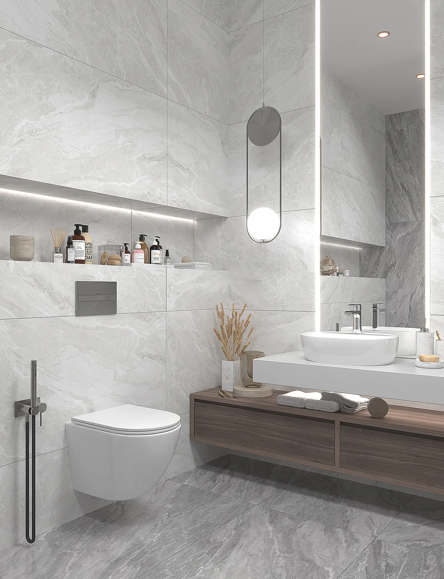 Керамогранит Старо Roma Gris Carving Satin 60x120 серый