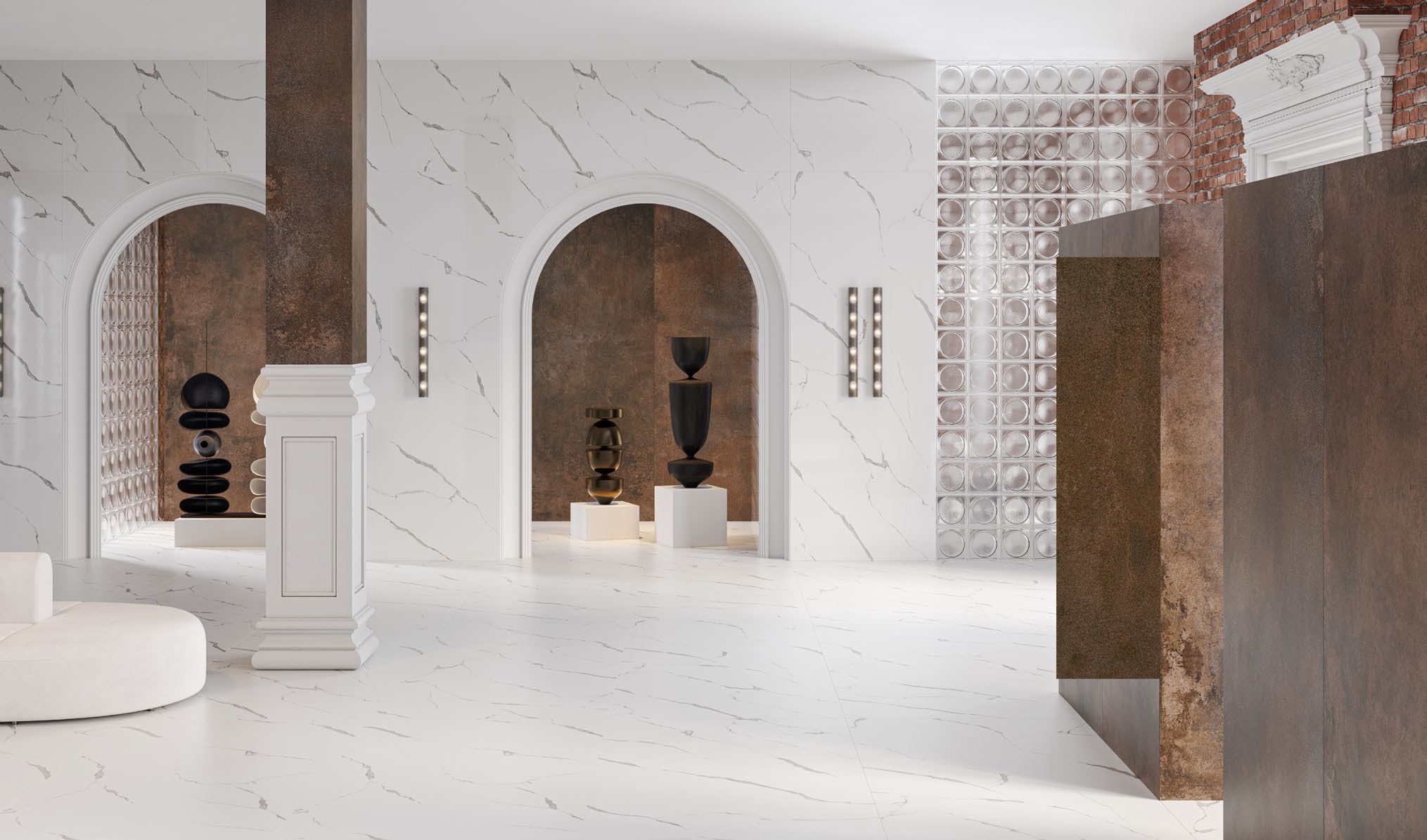 Керамогранит Kerama Marazzi SL1232G0031R6 Статуарио белый обрезной 119.5x320