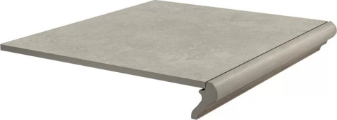 Ступень Kerama Marazzi KM4040G0011NGTF фронтальная Хадду серый светлый матовый 34x40.2
