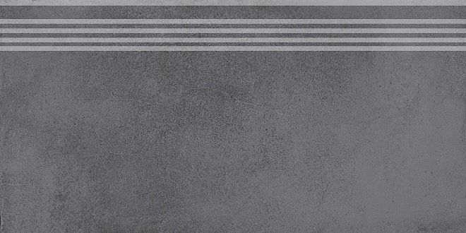 Ступень Kerama Marazzi Мирабо серый темный обрезной 30x60 DD253700R\GR