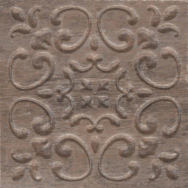Вставка Kerama Marazzi STG\C481\SG1550 Браш Вуд коричневый тёмный 9,9x9,9