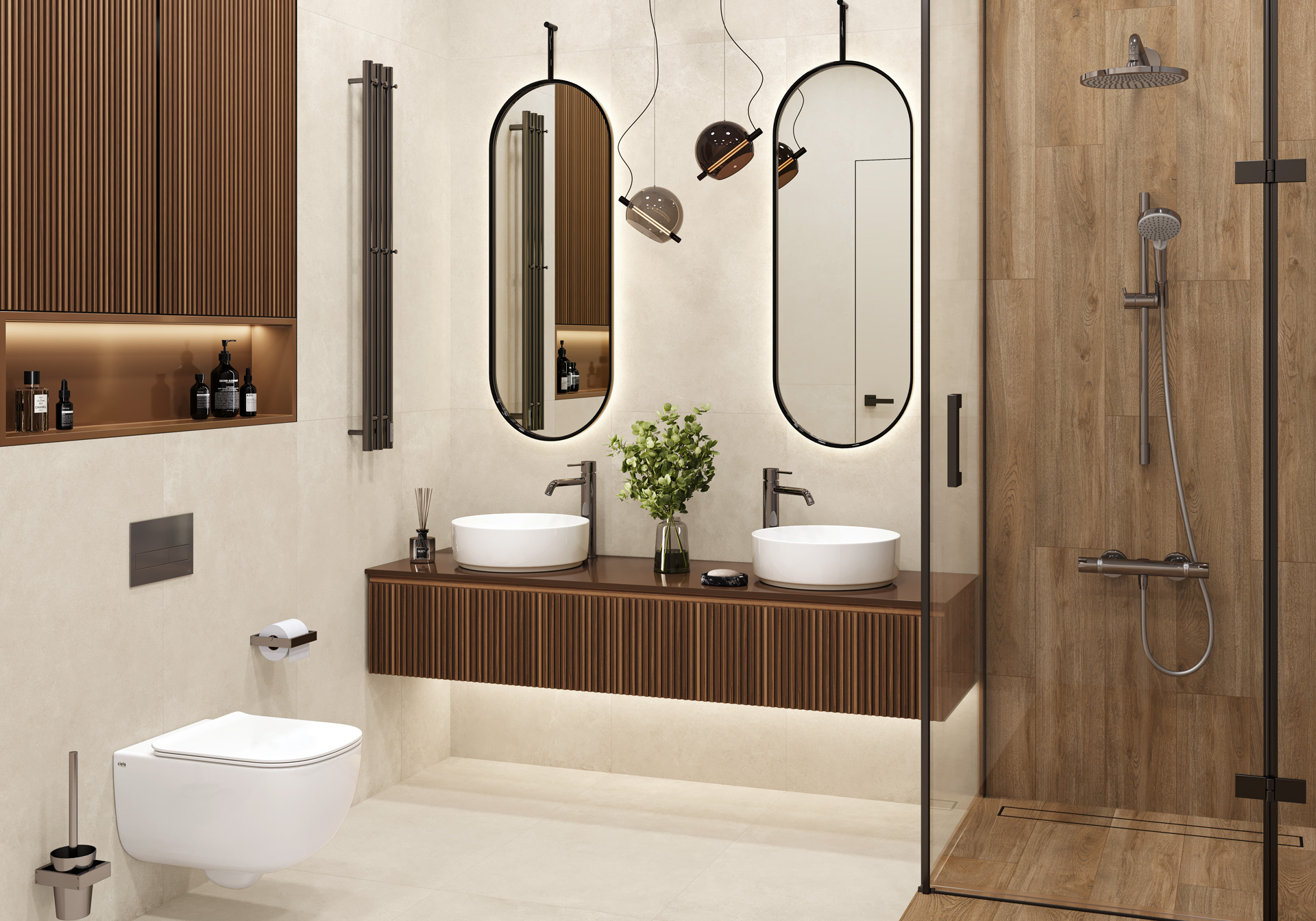 Керамогранит Artkera Group Микроцемент Графит GP60120MIM25M серый 60x120