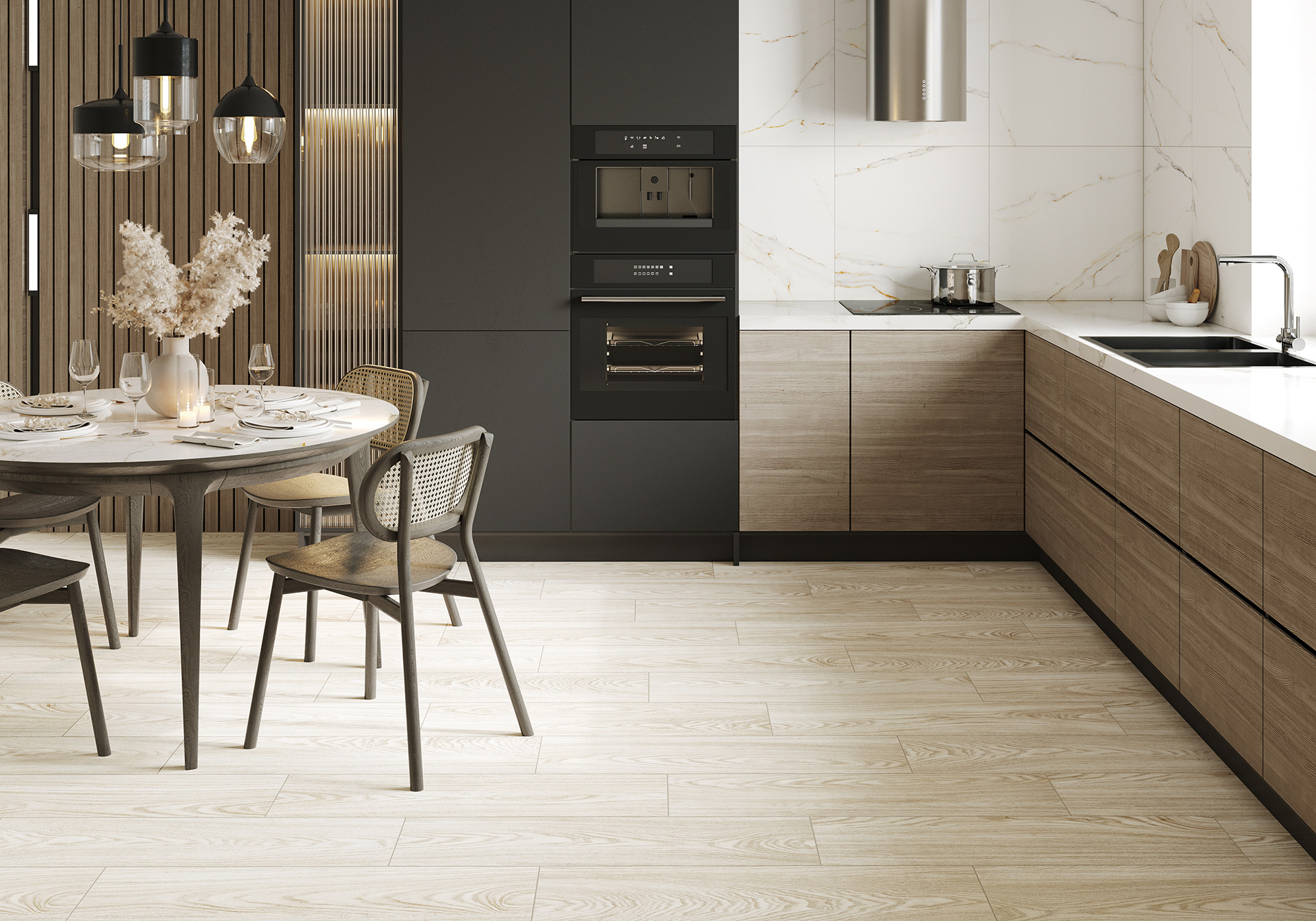 Керамогранит Alma Ceramica Андора GFA92ADR44R коричневый 20x90