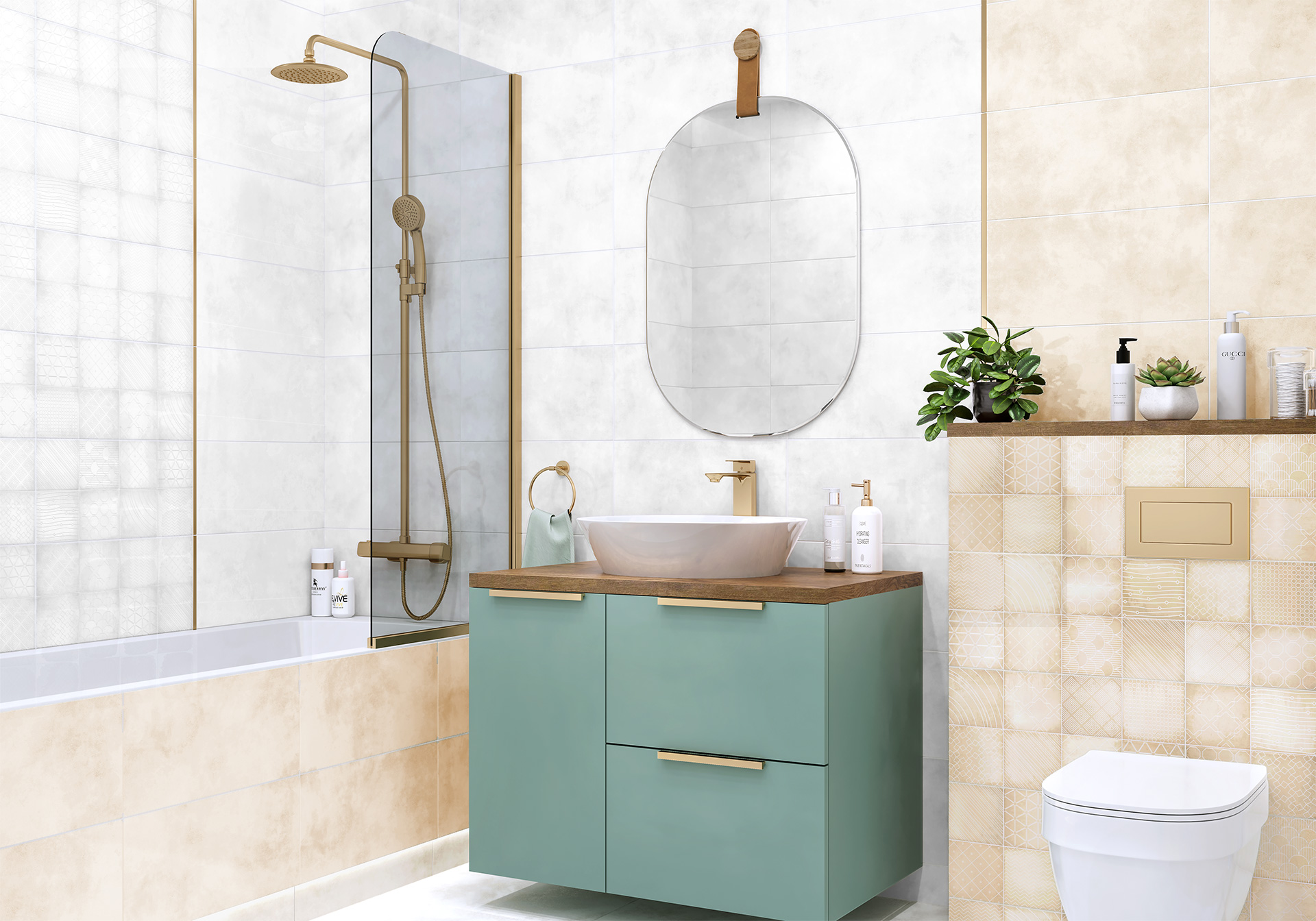 Керамическая плитка Alma Ceramica Ричард TWU09RCD010 белый 24.9x50