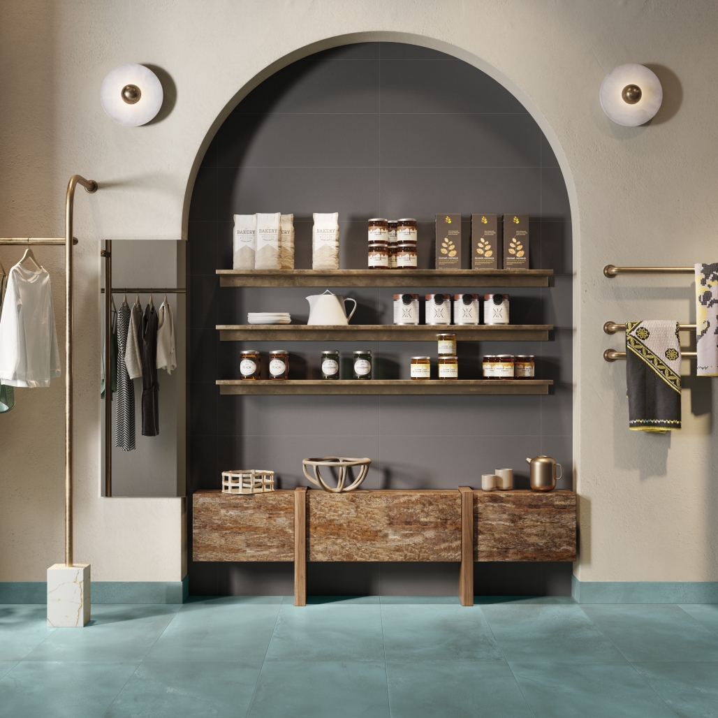 Керамогранит ColiseumGres Linate Brown 45x90