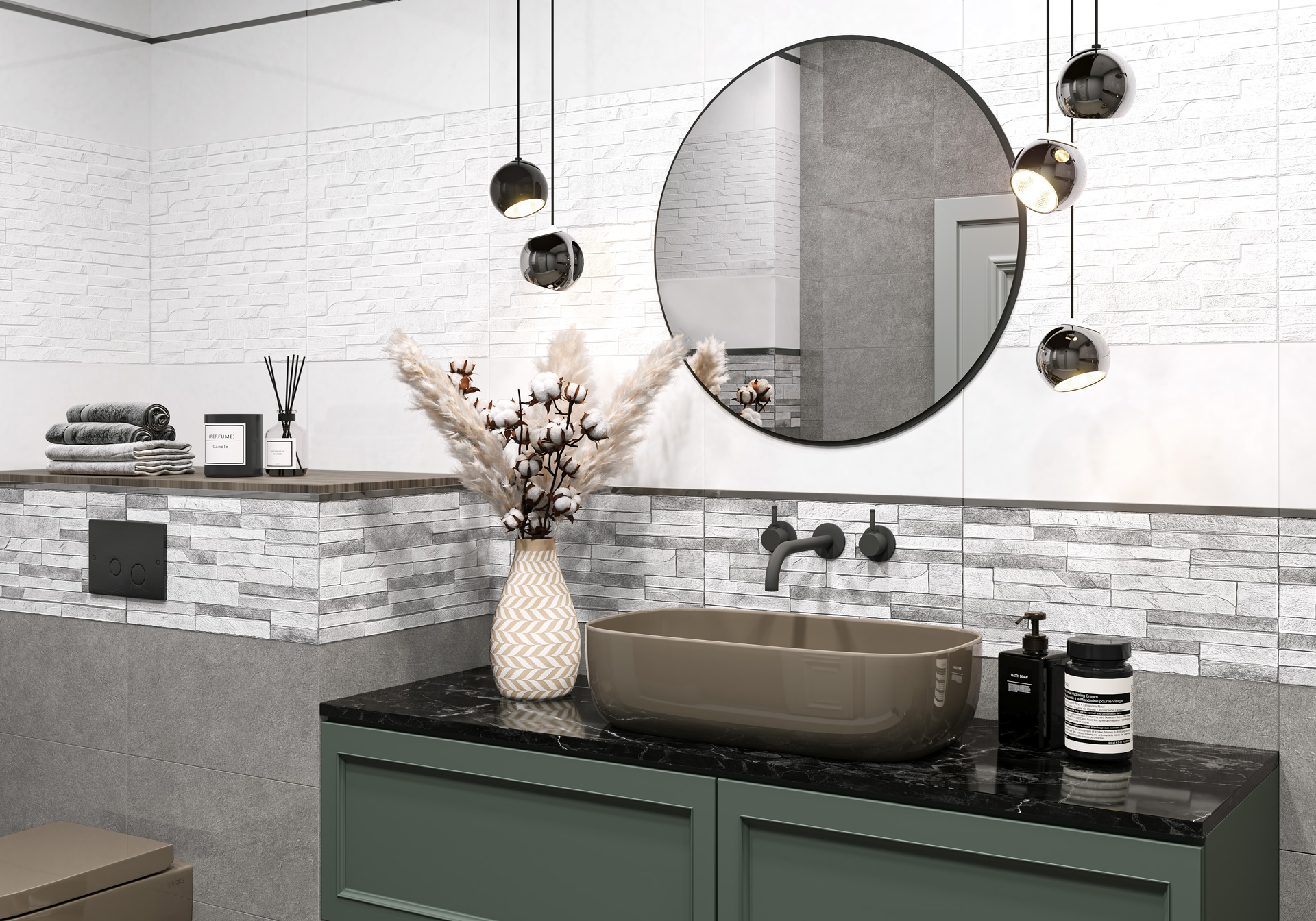 Керамическая плитка Alma Ceramica Дискавер TWU2550DCV24 коричневый 24.9x50