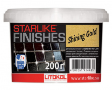 Декоративная добавка для затирки Литокол SHINING GOLD 0.2кг ярко-золотой