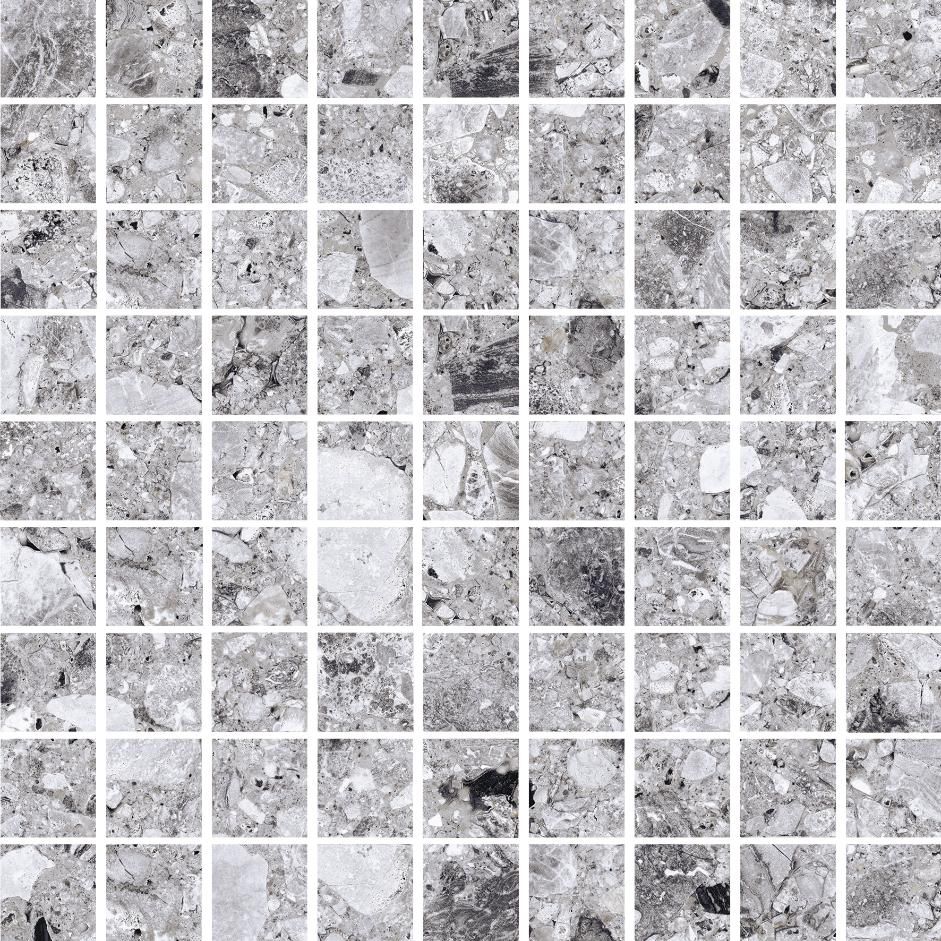 Мозаика Terrazzo Light Grey 30x30 K-331/MR/m01/300x300x10