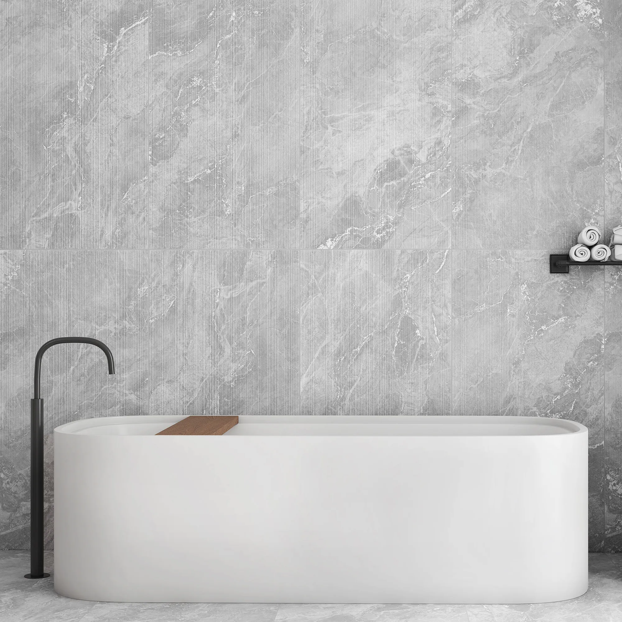 Керамогранит Аркадия Керамика CR4009-A Bolivia Dove Carving 60x120 серый