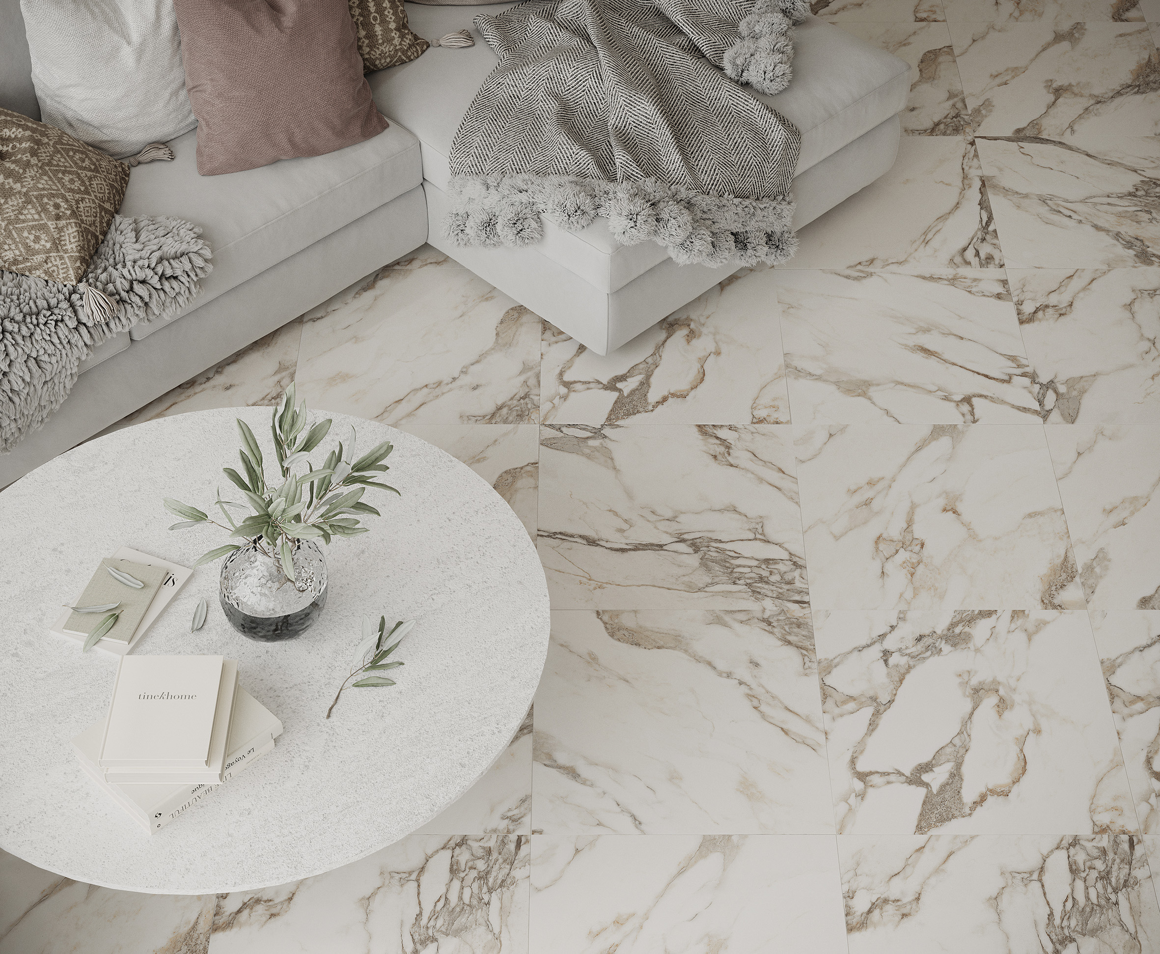 Керамогранит Laparet Calacatta Carve 60x120 глянцевый