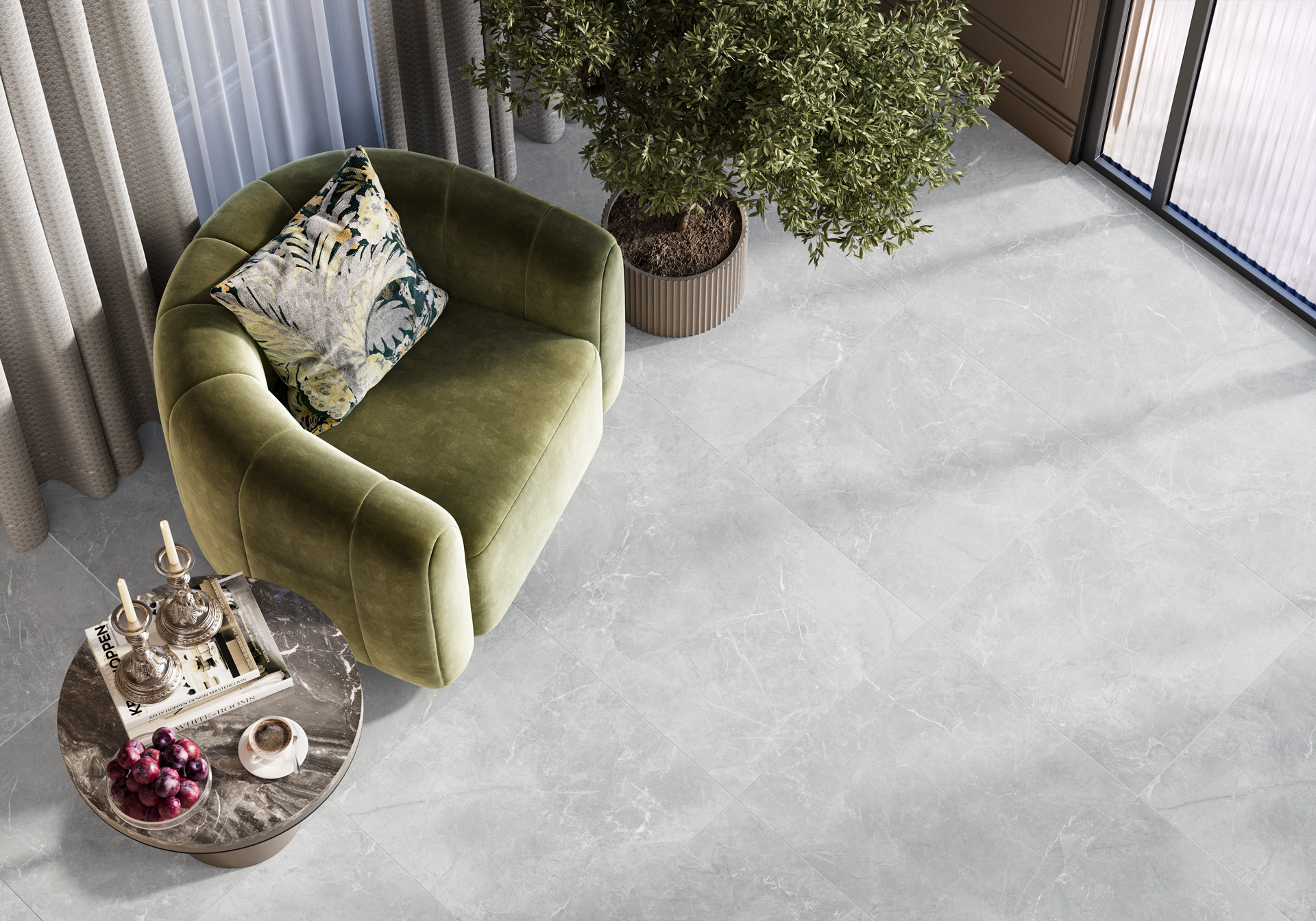 Керамогранит Alma Ceramica Апарель GFU6060APL07L серый 60x60