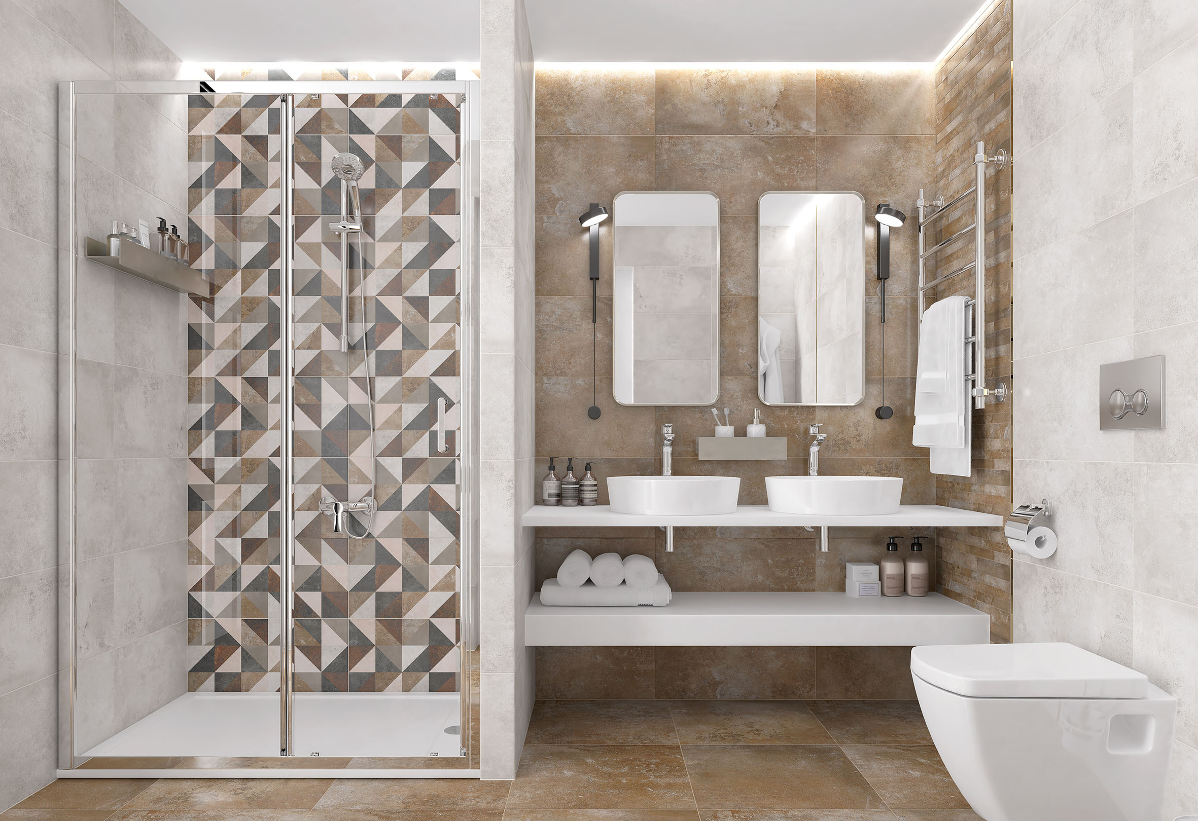 Керамогранит Laparet Ferry коричневый 50x50 матовый