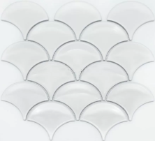 Мозаика NSmosaic PS7300-42 белый 25.9x27.3