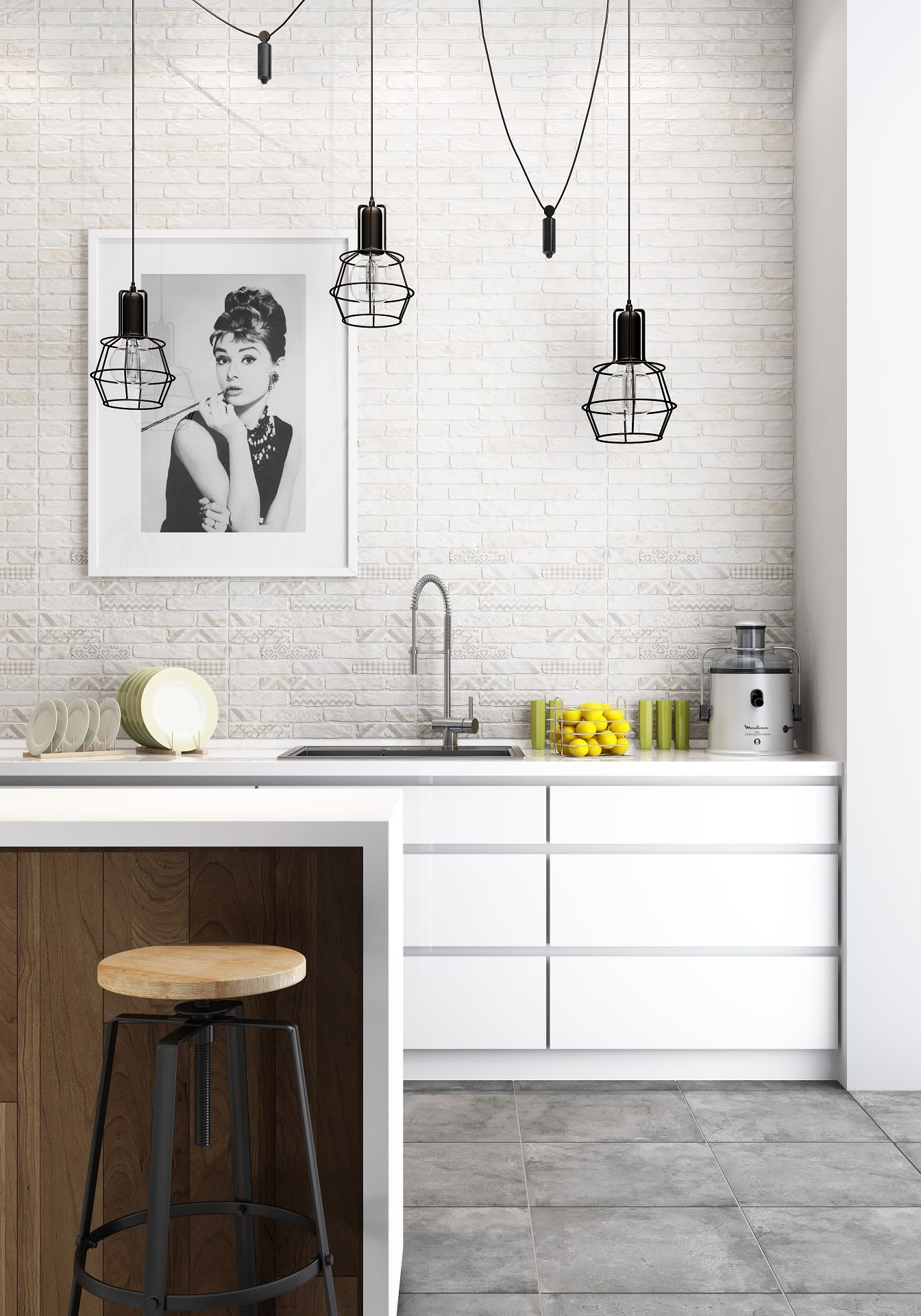 Декор Lasselsberger Брикстори панно 1 (комплект из 2 шт.) 60x60