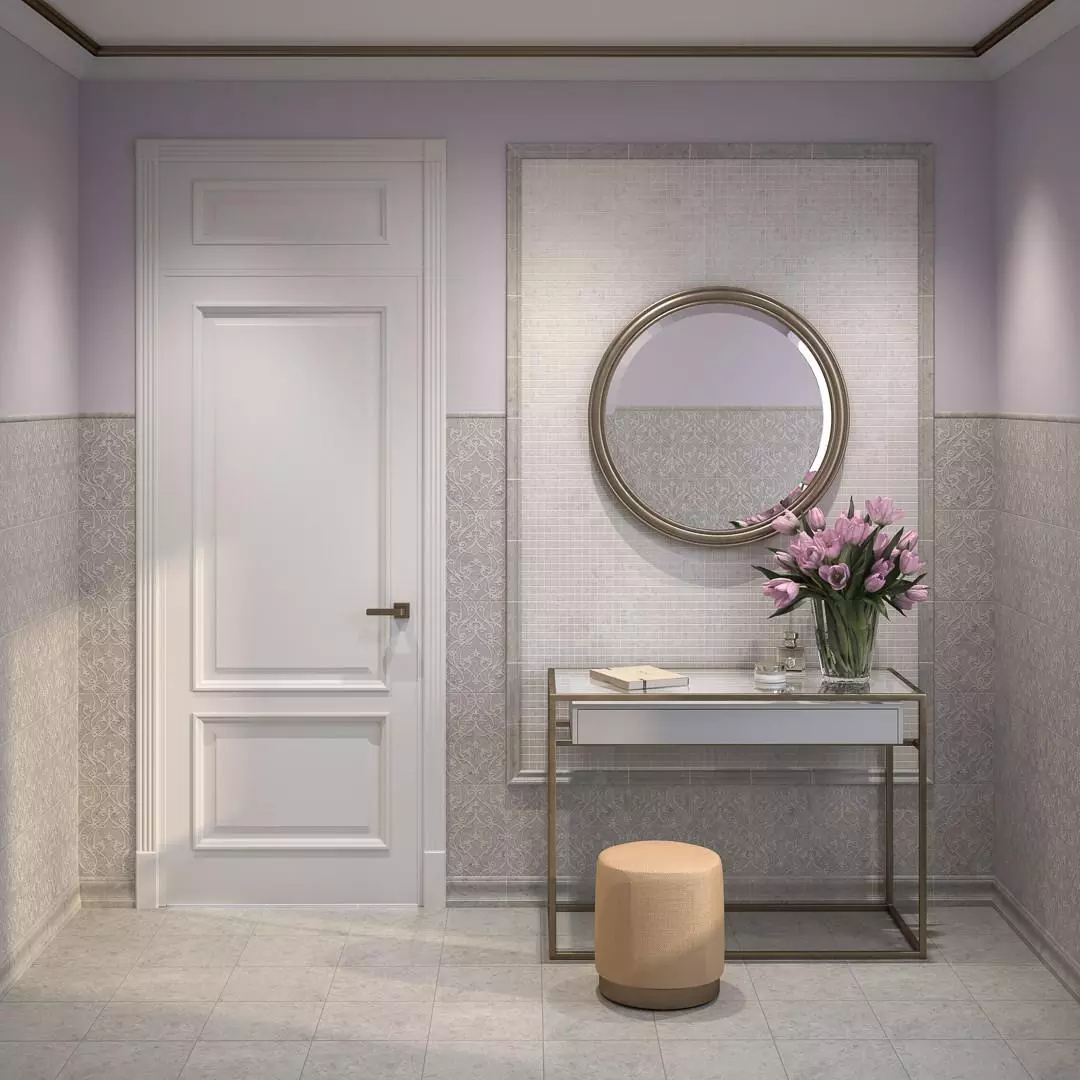 Бордюр Kerama Marazzi BLB053 Багет Ферони серый светлый матовый 5x20