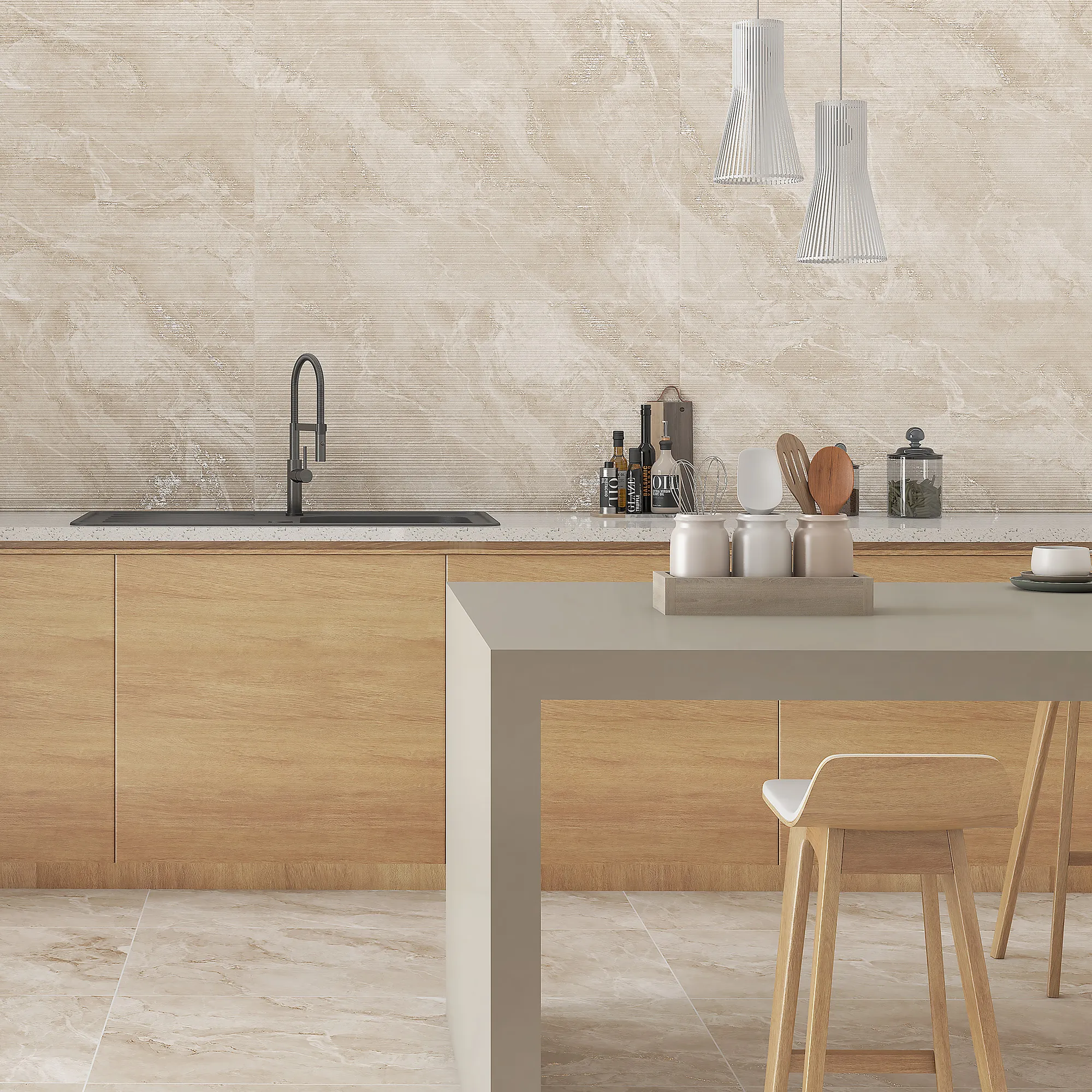 Керамогранит Аркадия Керамика CR4009-A Bolivia Dove Carving 60x120 серый