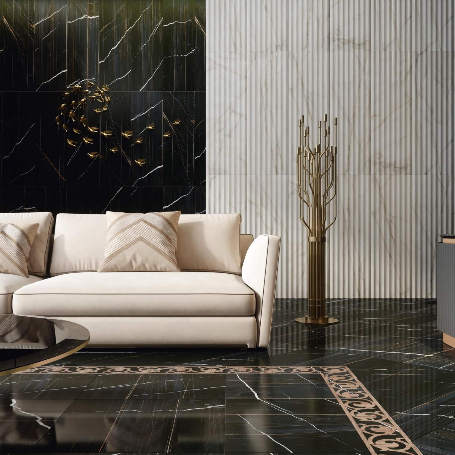 Керамогранит Kerama Marazzi Греппи белый обрезной лаппатированный 60x60 SG642022R