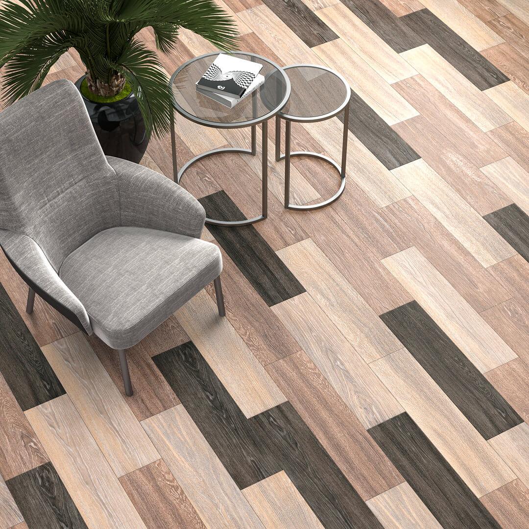 Керамогранит Kerama Marazzi Фрегат венге обрезной 20x80 SG701690R