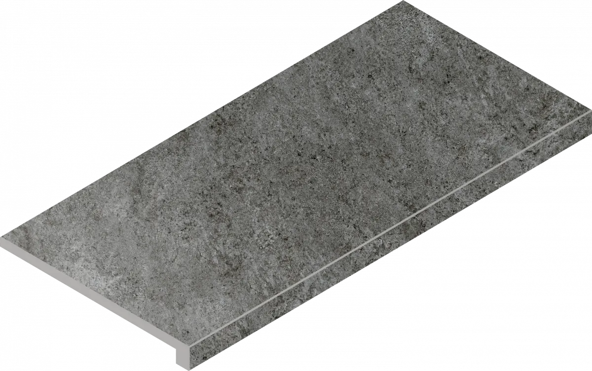 Ступень Италон Магма Графит Грип угловая правая 620070002969 серый 33x60