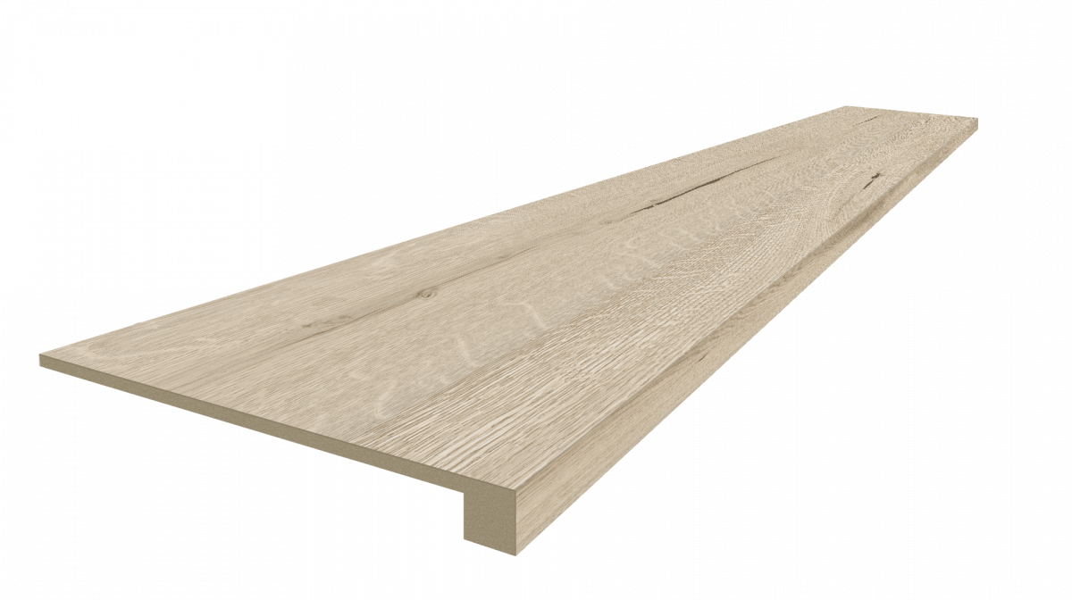 Ступень ColiseumGres Натура Уайт фронтальная 620070002506 серый 33x120