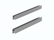 Теневая рейка Laconistiq DUAL под панели и керамогранит без покрытия 8,6х12х3000мм зазор 6мм вставка FLEX в комплекте