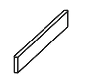 Плинтус ColiseumGres Экспо Уайт 610130005300 белый 7.2x60