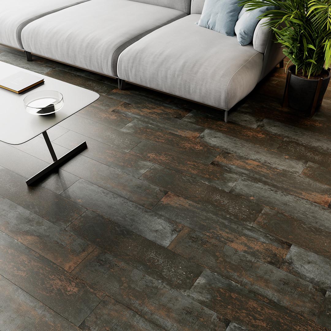 Керамогранит Kerama Marazzi Беверелло темный обрезной 20x80 SG702990R