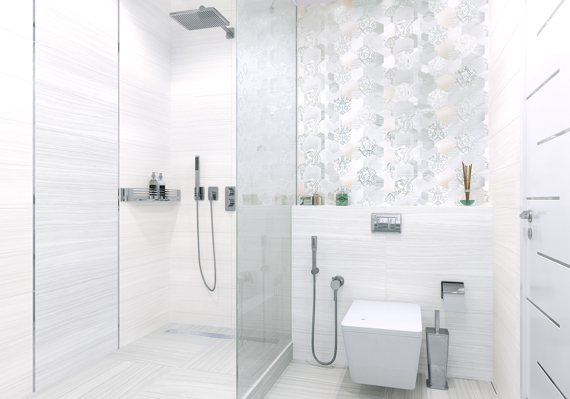 Керамическая плитка Alma Ceramica Бутик TWA11BTQ007 белый 20x60