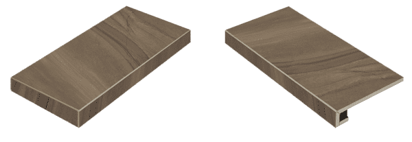 Ступень угловая левая Italon Wonder Moka 33x60