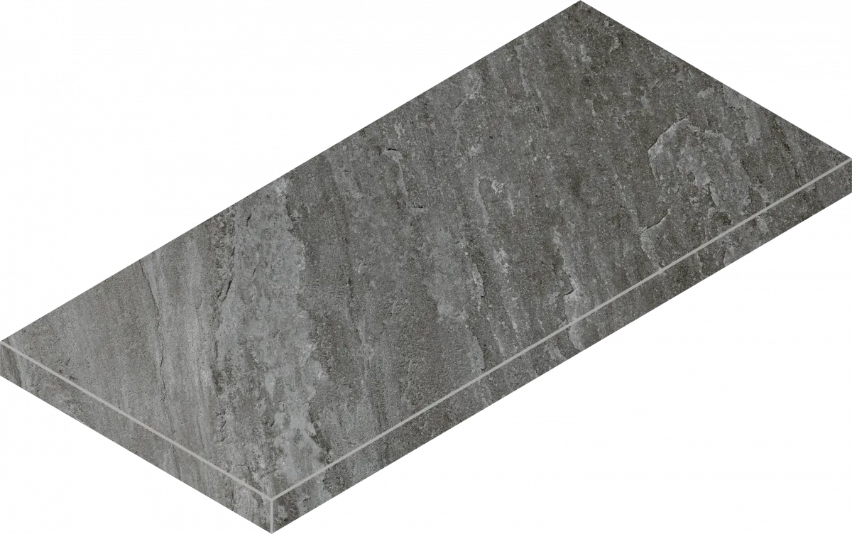 Ступень Италон Магма Графит Грип угловая левая 620070002974 серый 33x60