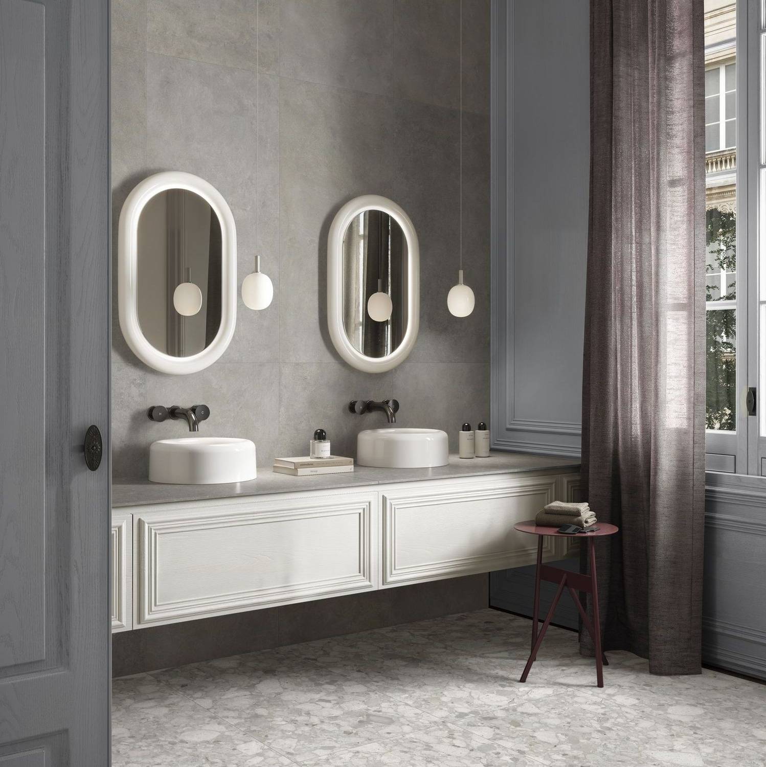 Керамогранит Vitra CementBase Серый Матовый R10A 120x60