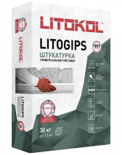 Универсальная гипсовая штукатурка Литокол LITOGIPS 30кг