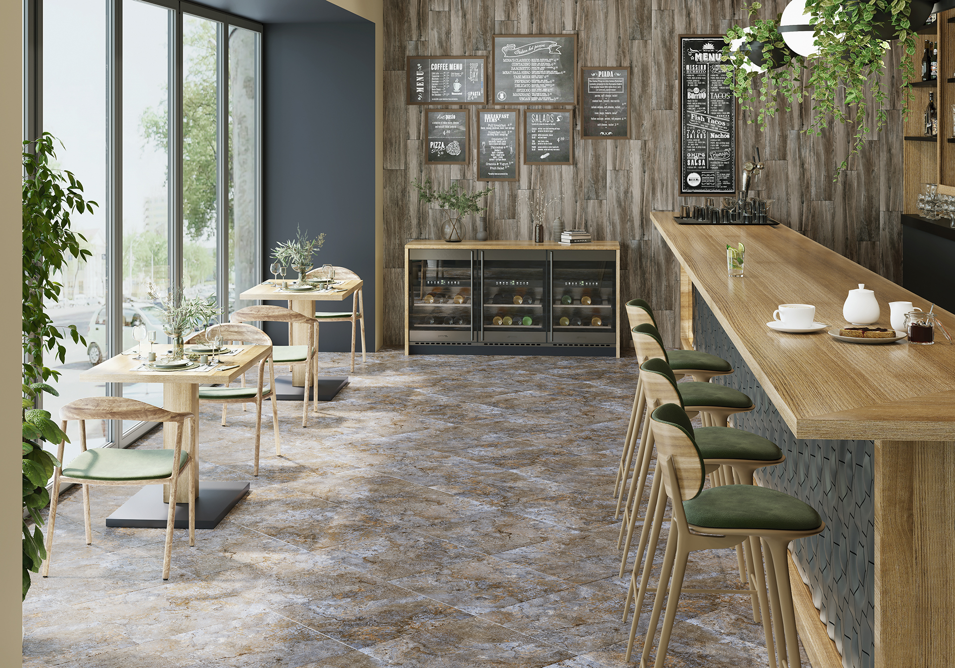 Керамогранит Alma Ceramica Индастрио GFU6060IND40R коричневый 60x60
