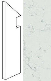 Ступень левая Marvel Carrara Pure Battiscopa Sag. Sx ATEM 7.2x30