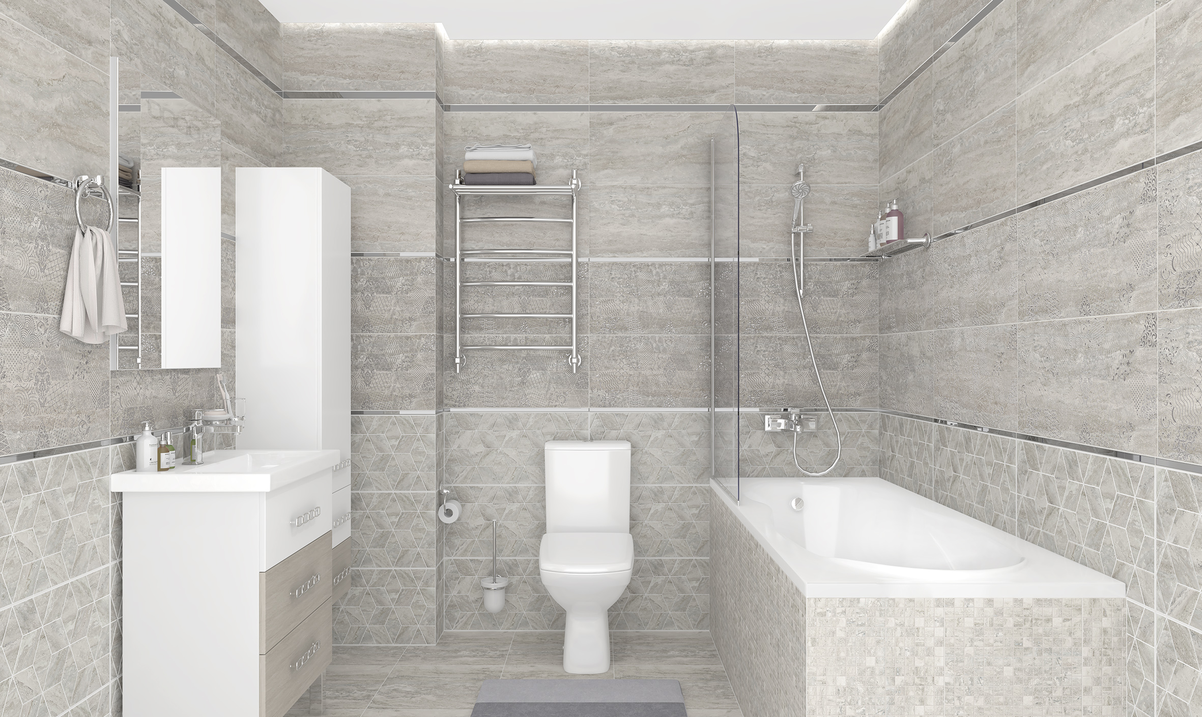 Мозаика Laparet Echo бежевый 30x30 матовый