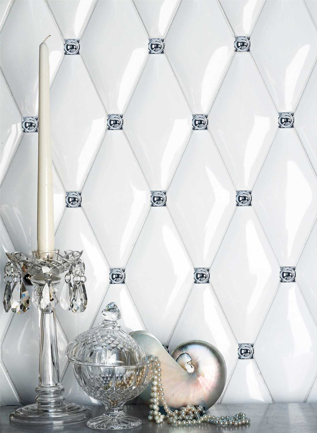 Мозаика NSmosaic FK-101A белый 10x10