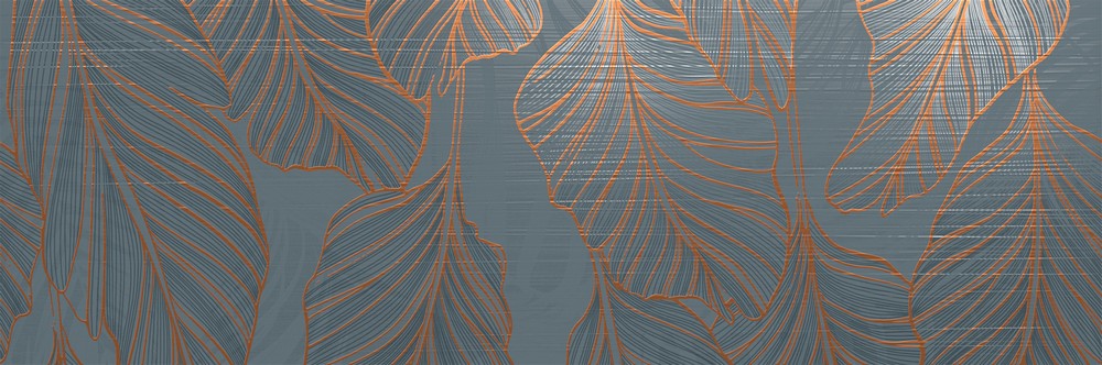 Декор Italon Element Silk Petrolio Foliage 25x75