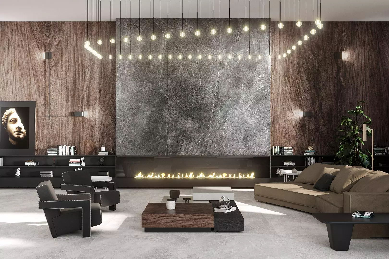 Керамогранит Kerama Marazzi SG070700R Ардезия белый обрезной 119.5x320